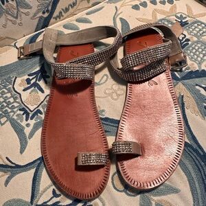 Free People Embellished Sandal. Size 41/10